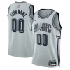 Orlando Magic Nike Unisex 2024/25 Custom Swingman Jersey City Edition Moderne Silver