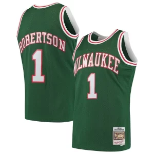 Oscar Robertson Milwaukee Bucks 1971/72 Hardwood Classics Swingman Jersey Green Unique