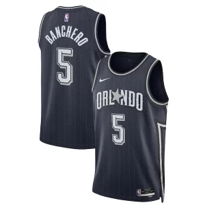 Paolo Banchero Orlando Magic Nike Unisex 2023/24 Swingman Notable Jersey Navy City Edition