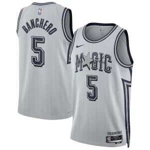 Paolo Banchero Orlando Magic Nike Unisex 2024/25 Swingman Player Personalisable Jersey City Edition Silver