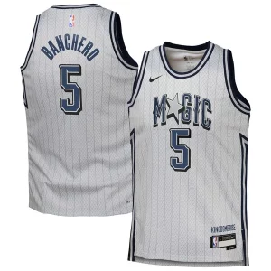 Paolo Banchero Orlando Magic Nike Youth 2024/25 Swingman Player Jersey City Edition Distingué Silver