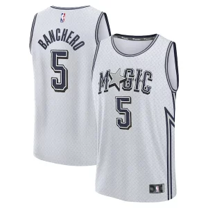 Paolo Banchero Orlando Magic Youth 2024/25 Fast Break Player Jersey City Edition Silver Notable