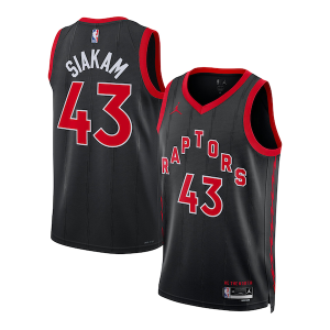 Pascal Siakam Toronto Exquisite Raptors Jordan Brand Unisex Swingman Jersey Statement Edition Black