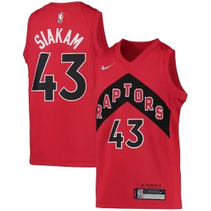 Pascal Siakam Toronto Raptors Nike Youth 2021/22 Diamond Swingman Jersey Splendide Icon Edition Red