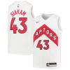 Pascal Siakam Toronto Raptors Nike Youth Swingman Jersey Association Edition White/Red Sophistiqué