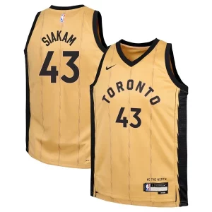 Pascal Siakam Toronto Raptors Nike Youth Swingman Replica Jersey Exclusif City Edition Gold