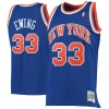 Patrick Ewing Authentique New York Knicks 1991/92 Hardwood Classics Swingman Jersey Blue