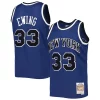 Patrick Ewing New York Knicks Collectible 1997/98 Hardwood Classics Off Court Swingman Jersey Blue