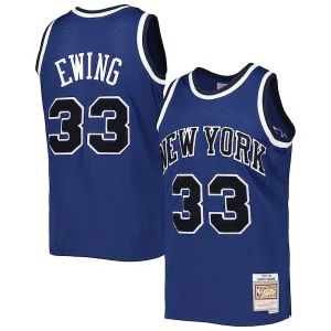 Patrick Ewing New York Knicks Collectible 1997/98 Hardwood Classics Off Court Swingman Jersey Blue