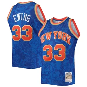 Patrick Ewing New York Knicks Hardwood Classics 1991/92 Incontournable Lunar New Year Swingman Jersey Blue