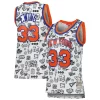Patrick Ewing New York Knicks Women's Exceptionnel 1991 Doodle Swingman Jersey White