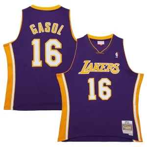 Pau Gasol Los Angeles Lakers 2009/10 Hardwood Classics Collectible Swingman Jersey Purple