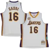 Pau Gasol Los Angeles Lakers Unisex Hall of Fame Class of Refiné 2023 Throwback Swingman Jersey White