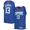 Paul Authentique George LA Clippers Nike Youth 2021/22 Diamond Swingman Jersey Icon Edition Royal