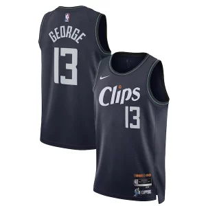 Paul George LA Bold Clippers Nike Unisex 2023/24 Swingman Jersey Navy City Edition