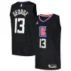 Paul George LA Clippers Jordan Brand Nike Swingman Élégant Player Jersey Statement Edition Black