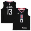 Paul George LA Clippers Jordan Brand Preschool 2020/21 Refiné Fast Break Replica Jersey Statement Edition Black