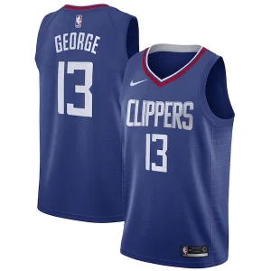 Paul George LA Distingué Clippers Nike 2019/20 Swingman Jersey Blue Icon Edition