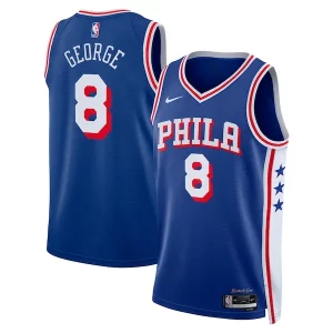 Paul George Philadelphia 76ers Nike Éclatant Unisex 2024 Offseason Addition Nike Swingman Jersey Royal