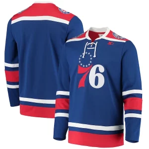 Philadelphia 76ers G III Sophistiqué Sports by Carl Banks Pointman Hockey Fashion Jersey Royal