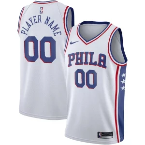 Philadelphia 76ers Nike 2020/21 Swingman Custom Jersey Premium Association Edition White