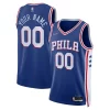 Philadelphia 76ers Nike 2021/22 Sophistiqué Diamond Swingman Custom Jersey Icon Edition Royal