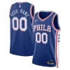 Philadelphia 76ers Nike Unisex 2022/23 Exquisite Swingman Custom Jersey Royal Icon Edition