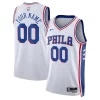 Philadelphia 76ers Nike Unisex 2022/23 Swingman Custom Jersey White Association Dashing Edition