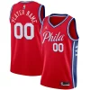 Philadelphia Stylish 76ers Jordan Brand Swingman Custom Jersey Statement Edition Red