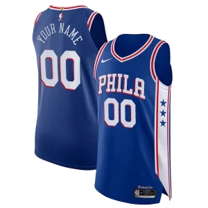Philadelphia Tendance 76ers Nike Custom Authentic Jersey Icon Edition Royal