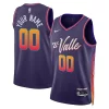 Phoenix Personalisable Suns Nike Unisex 2023/24 Custom Swingman Jersey Purple City Edition