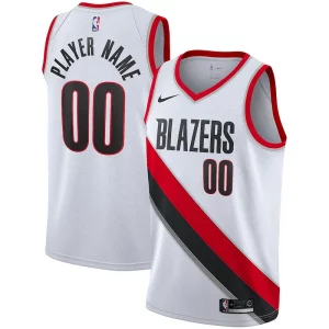 Portland Trail Blazers Nike 2020/21 Swingman Custom Jersey Association Haut de gamme Edition White