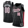 Portland Trail Blazers Nike Unisex 2024/25 Custom Swingman Jersey City Edition Black Notable