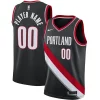 Portland Trail Blazers Vibrant Nike 2020/21 Swingman Custom Jersey Icon Edition Black