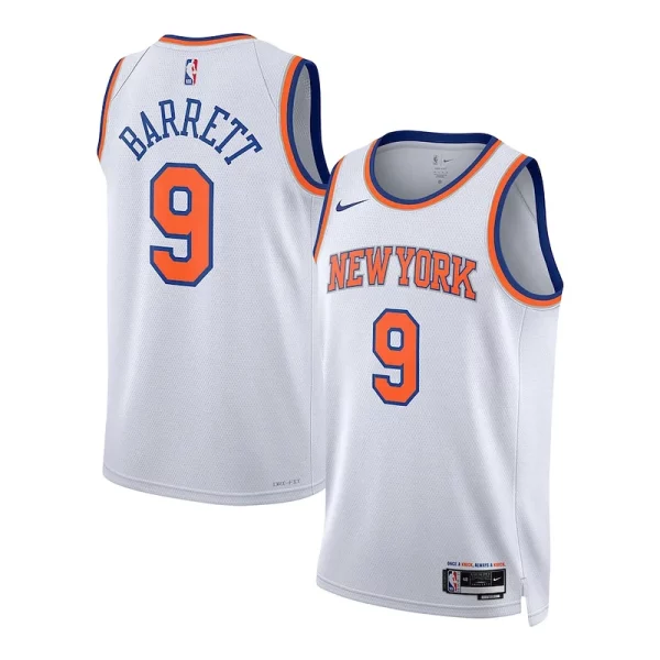 RJ Barrett New York Knicks Nike Unisex Classique Swingman Jersey Association Edition White