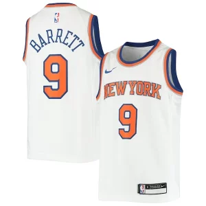 RJ Barrett New York Knicks Nike Youth Swingman Jersey Moderne Association Edition White