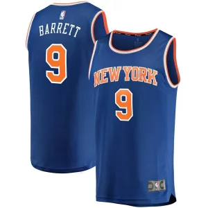 RJ Barrett New York Knicks Replica Fast Break Jersey Blue Unique Icon Edition