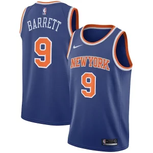 RJ Barrett New York Knicks Tendance Nike Swingman Jersey Blue Icon Edition