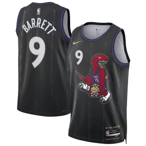 RJ Barrett Toronto Tendance Raptors Nike Unisex 2024/25 Swingman Player Jersey City Edition Black