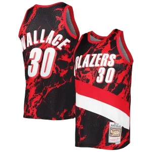 Rasheed Wallace Portland Trail Blazers 1999/00 Classique Hardwood Classics Marble Swingman Jersey Black