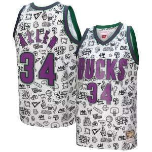 Ray Allen Exclusif Milwaukee Bucks 2000/01 Swingman Jersey White