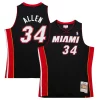 Ray Allen Distingué Miami Heat Hardwood Classics Swingman Jersey Black