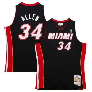 Ray Allen Distingué Miami Heat Hardwood Classics Swingman Jersey Black