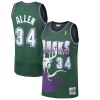 Ray Allen Milwaukee Bucks 1996/97 Hardwood Classics Swingman Jersey Authentique Kelly Green