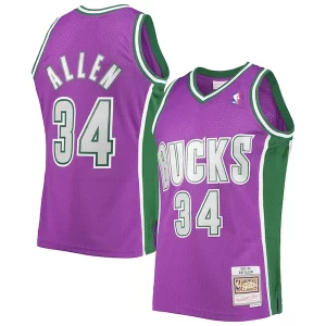 Ray Allen Milwaukee Refiné Bucks 2001/02 Hardwood Classics Swingman Jersey Purple