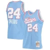 Reggie Theus Élégant Sacramento Kings 1985/86 Hardwood Classics Swingman Jersey Light Blue