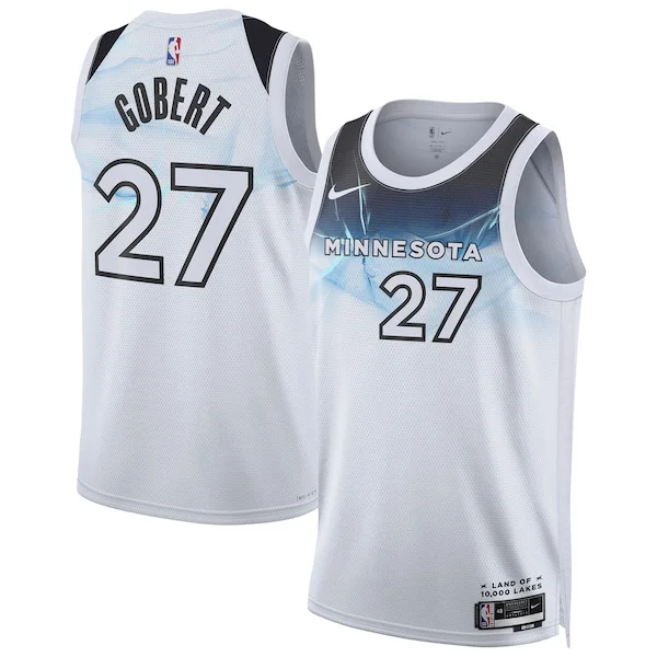 Rudy Gobert Minnesota Timberwolves Nike Unisex 2024/25 Swingman Player Jersey Stylish City Edition White
