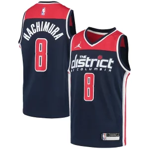 Rui Hachimura Washington Wizards Jordan Brand Youth 2020/21 Swingman Exceptionnel Player Jersey Statement Edition Navy