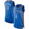 Russell Westbrook Oklahoma City Thunder Nike Authentic Moderne Player Jersey Icon Edition Blue