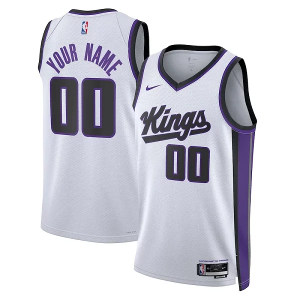 Sacramento Kings Nike Unisex Swingman Custom Jersey Association Edition White Refiné